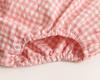 Korean Style Baby Bodysuit - Spring/Summer Pure Cotton Plaid Romper for Newborns