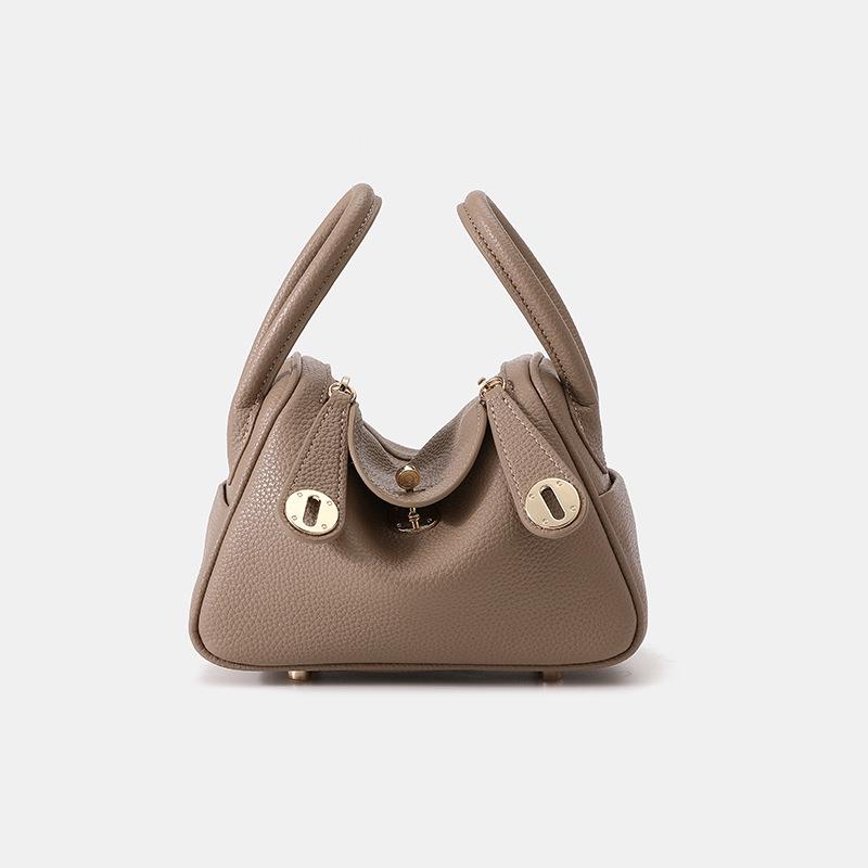 Klasická taška Lindy Zlatá/Stříbrná přezka Velká Crossbody taška přes rameno