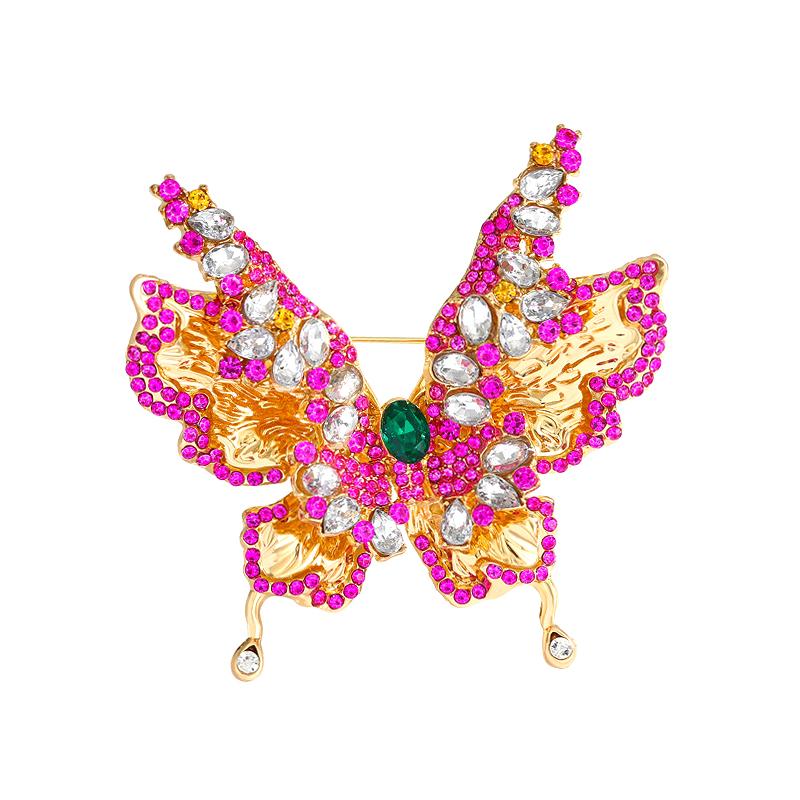 Luxury Exquisite Butterfly Brooches For Women Girls  Insects Pins Versatile Shiny Corsage Clothing Accessories Gifts