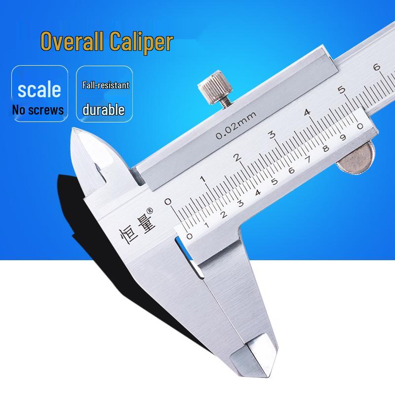 High Precision Industrial Vernier Caliper 0-150/200/300mm for Inner, Outer, and Depth Measurements