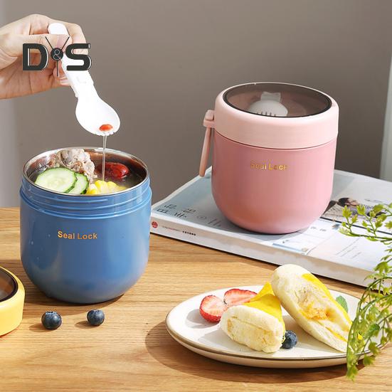 Food Grade Prep 600ml800ml Meal Container With Lids Spork Convenient Parfait Cup Onthego Container