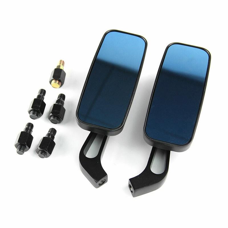 1 Pair Motorcycle Rear View Mirrors Motorbike Side Mirror Chrome/Black For Harley Dyna Softail Sportster Touring Accessories