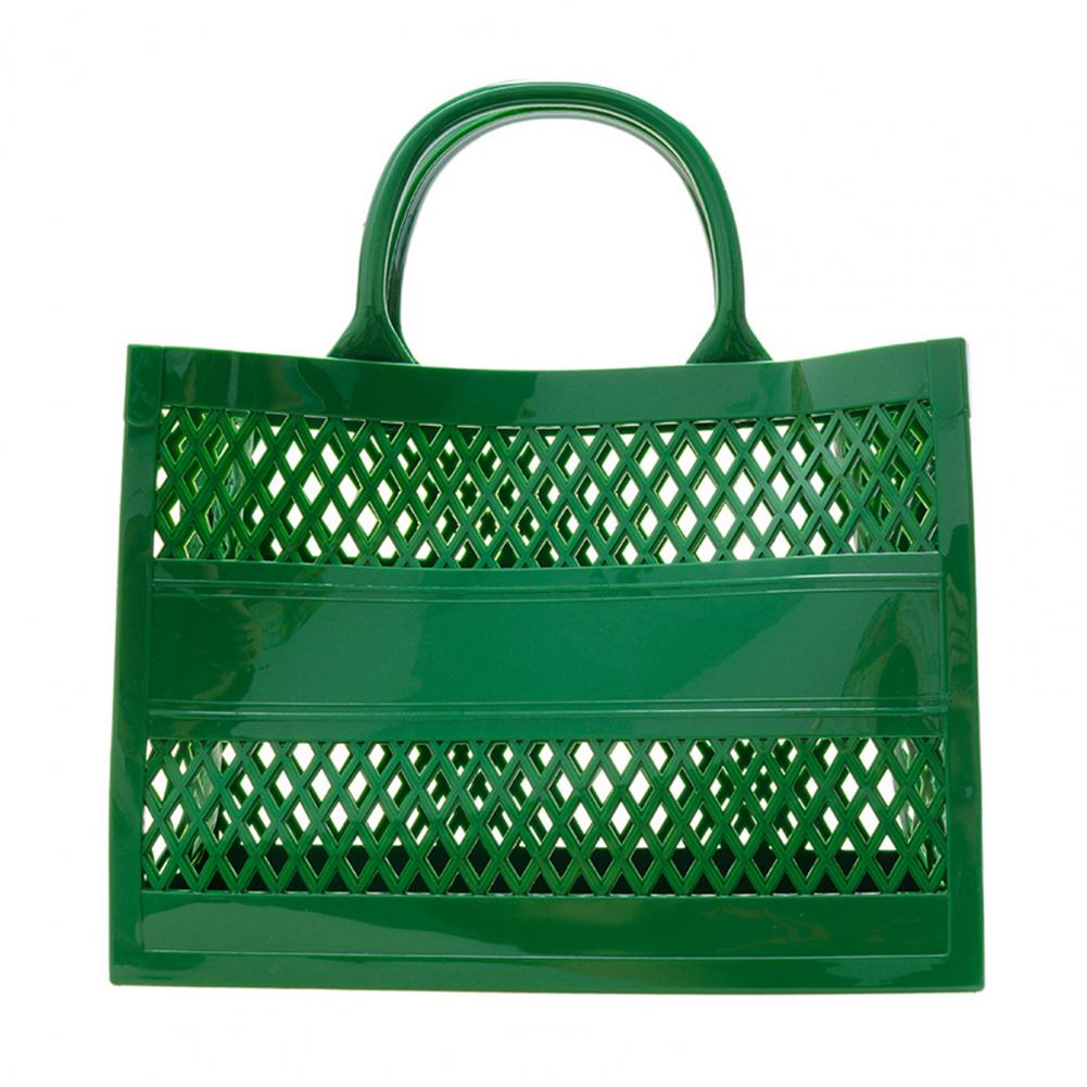 Hollow Beach Tote Bag PVC Portable Sandproof Waterproof Toiletries Grocery Vacation Swimming Tote Handbag Portable Travel bag