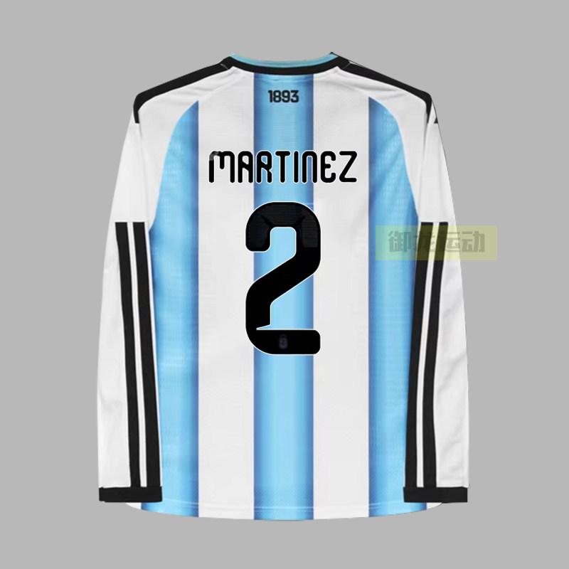 

Argentina Jersey Long-Sleeved Football Jersey No. 10 Enzo Di Maria Player Fan Version Home Men XXL