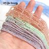 Colorful 3.6mm Faceted Crystal Wheel Beads for DIY Jewelry and Bracelet Making.