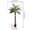 Artificial Cocus Palm Tree Green 70 x 20 x 200 cm