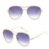Occhiali da Sole Quadrati Oversize da Donna Glamour con Lussuoso Design della Montatura Bling