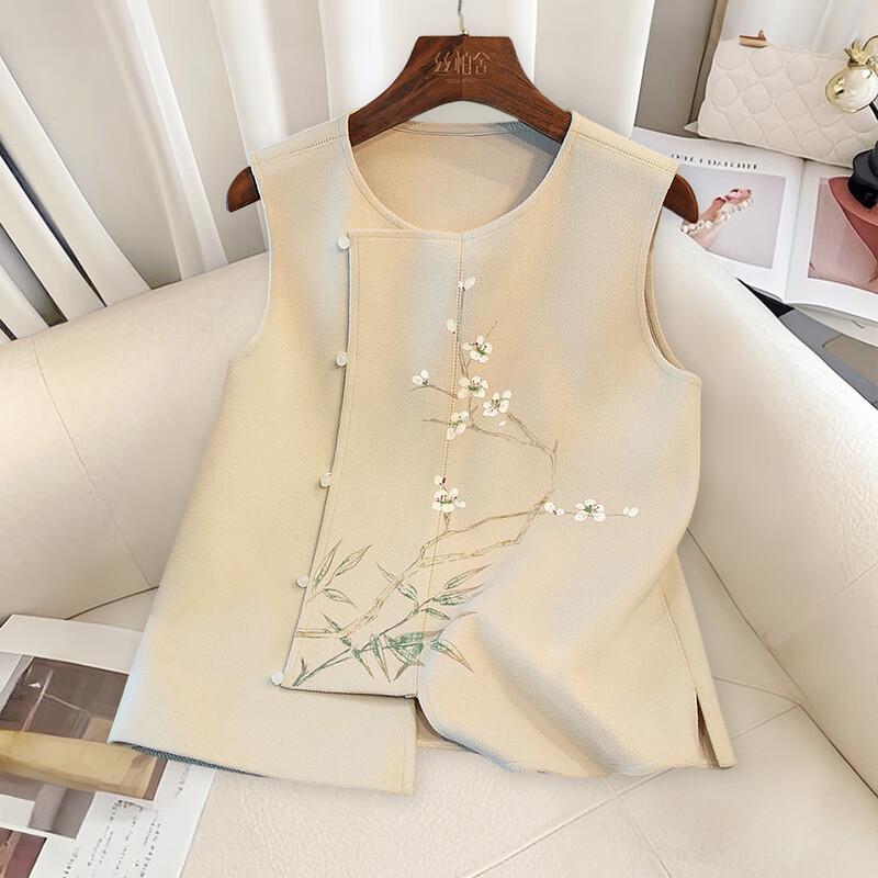 

Женский жилет в новом китайском стиле с круглым вырезом S