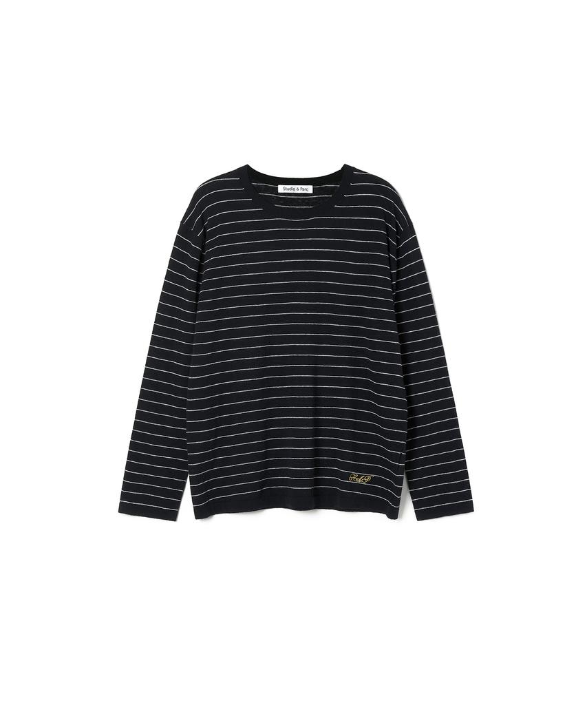 Seutyudioaenpaleukeu Striped Knit_Navy