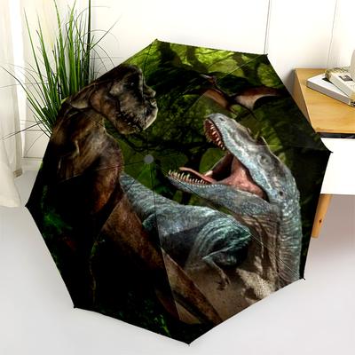 Dinosaur World Automatic Umbrella - Suitable Travel Outdoor Portable Umbrella Birthday Gift Daily Essentials