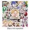 Mushoku Tensei Graffiti Stickers - 50 Waterproof Anime Decorations for Phone Cases & Suitcases