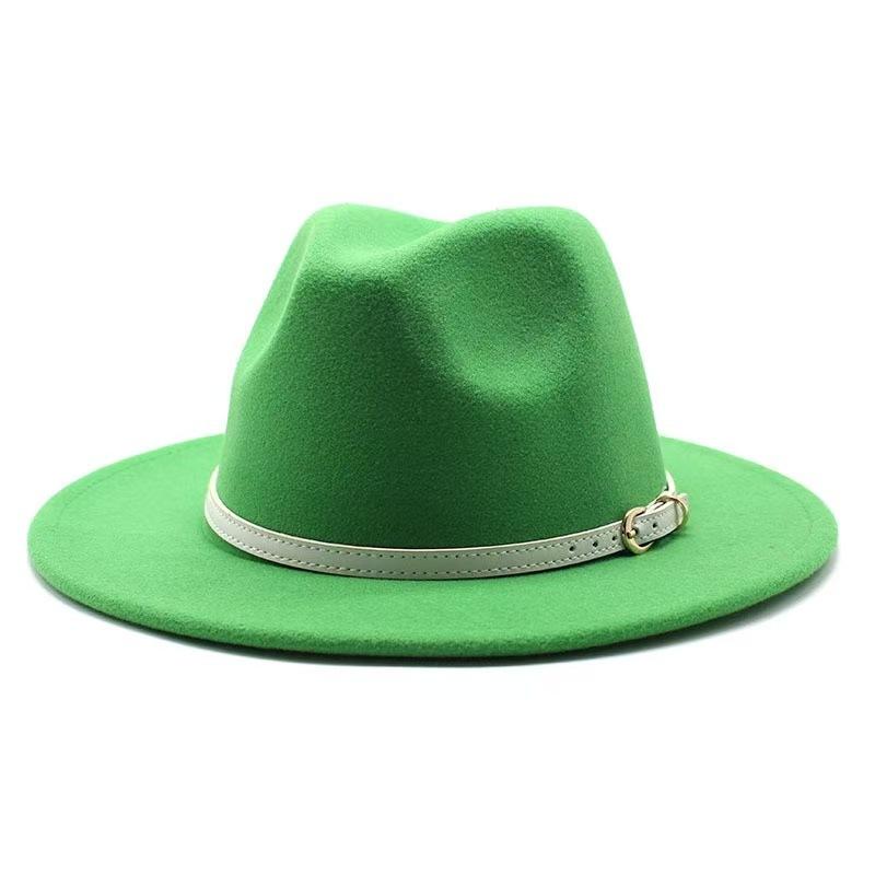 Popular European and American literary and retro woolen top hat men's and women's classic fashion church top hat jazz hat
