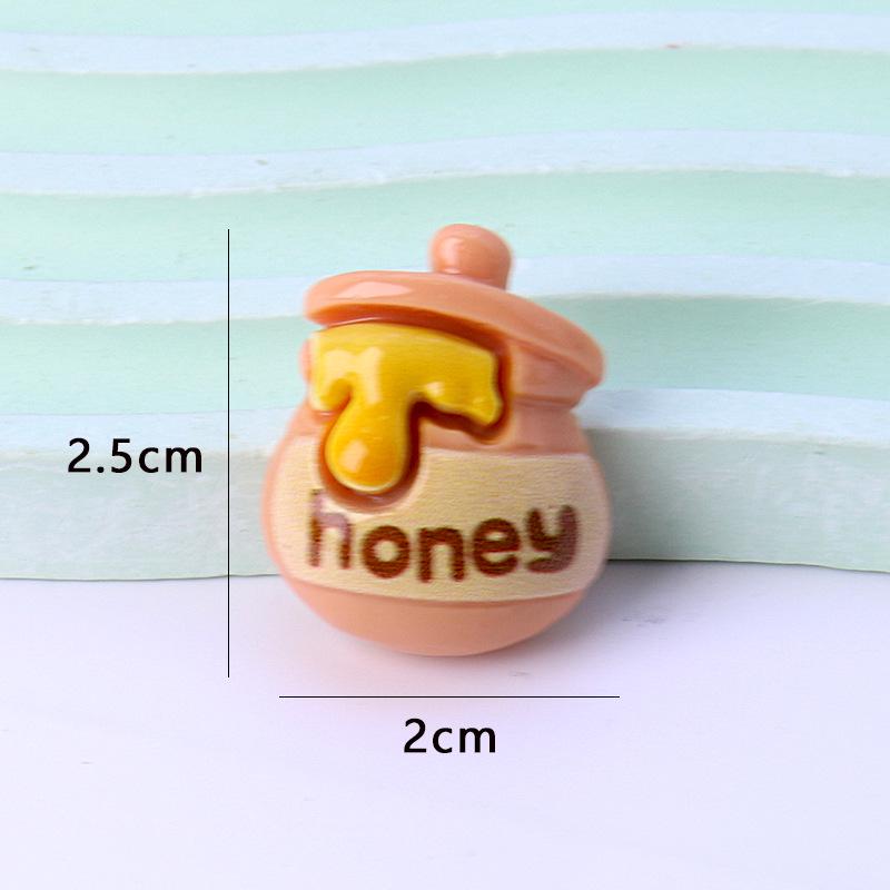 Мультяшный Глянцевый Горшочек с Медом Смоляные Украшения Заколки для Волос и Аксессуары