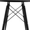 Modern Scandinavian Black Round Table For Living Room Dining Room Kitchen