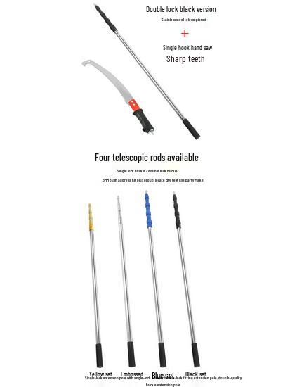 Telescopic Pole Pruner and Saw for High Branches – Tree God Tool