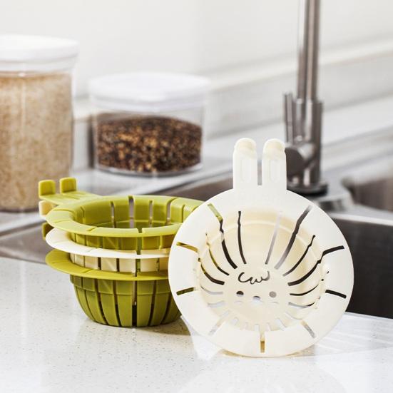 6Pcs Sink Filter Drain Basket Rabbit Ear Hair Strainer Sink Strainers Easy Installation Multifunctional Drainer Rack for Kitchen Sink Food Catcher,