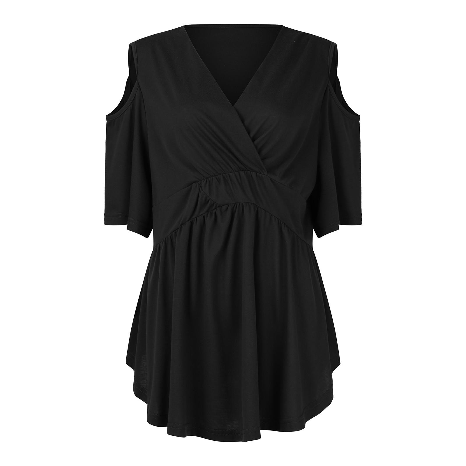 Женская верхняя одежда больших размеров с короткими рукавами и запахом — фото 4