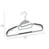 Basic Hangers, 50-Pack, Non-Slip, Rubber-Coated, Gray
