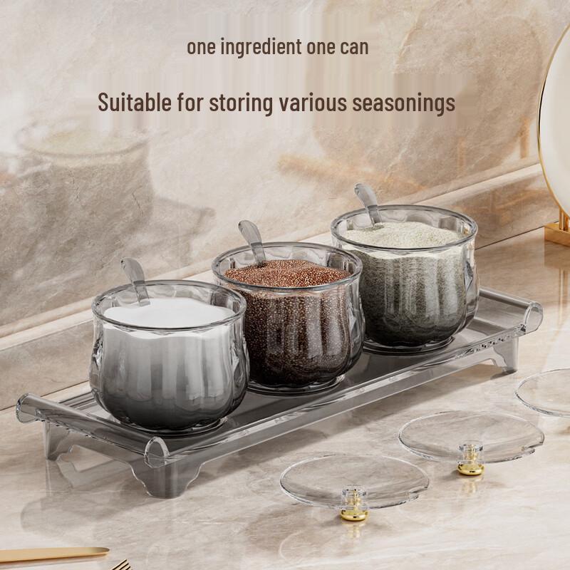 Набор кухонных баночек для специй Deou Starlight с 3 отделениями
