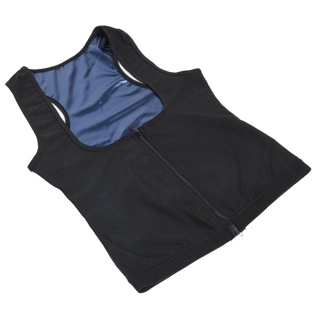 Sauna Vest Heating Sweat Tank Top Breathable Waist Trainer Zipper Sports Corset for Female2XL3XL