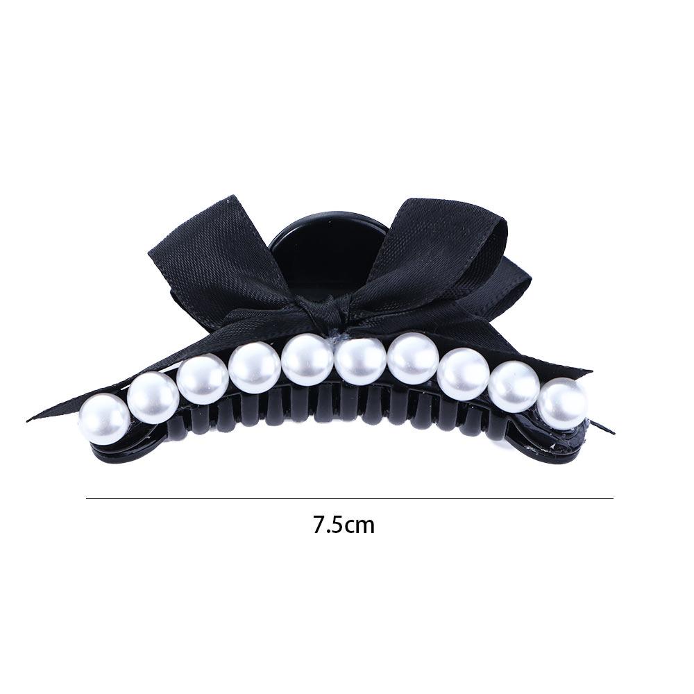 Rhinestone Headwear Pearl Bow Hair Claw Korean Style Crab Clips Women Hair Clips Hair Accessories