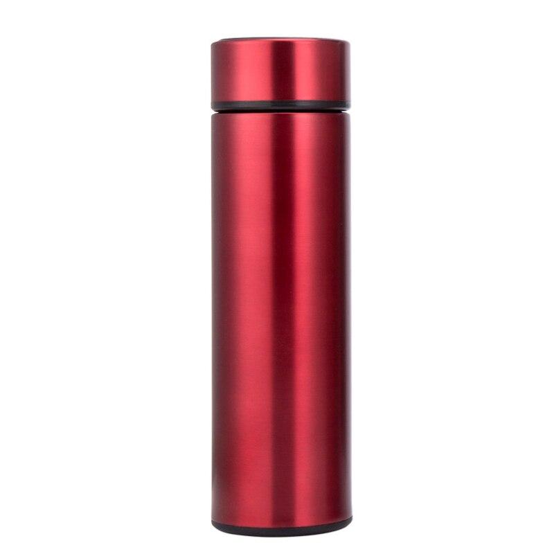 1 stück 500 ml Smart Isolierung Edelstahl Bunte Tasse Mini Thermos Tasse Wasserflasche Led Digitale Temperaturanzeige Thermos