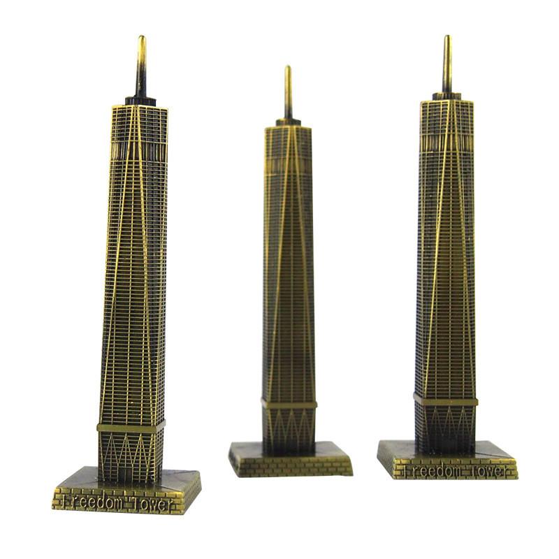 3D Metal Freedom Tower Model – New York Landmark Home & Office Decor Gift
