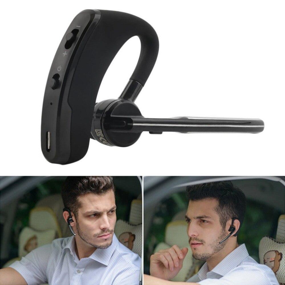 Bluetooth Business Stereo Headphone Wireless Hands-free Mic Headset with Voice Control Noise Reduction Earphone Ear Hook Earbud