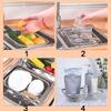 304 Stainless Steel Stainless Steel Dish Drying Rack Fruit Vegetable Drain Basket  Fruit Washing