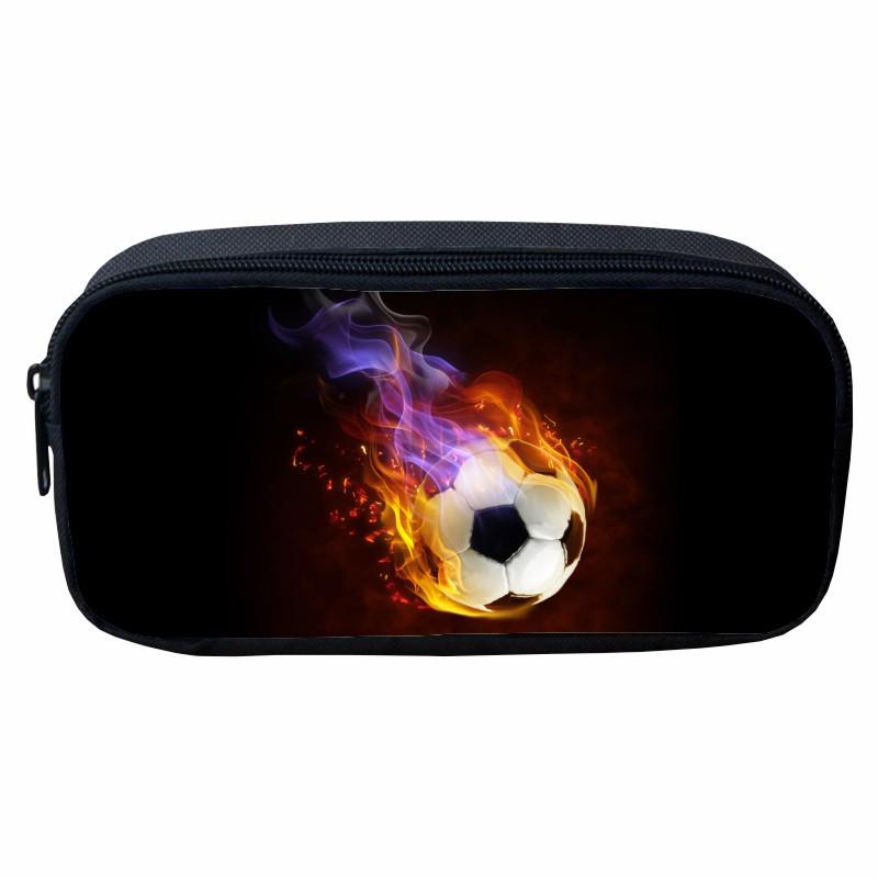 Flame Pattern Pencil Case for Kids - Cartoon Design for Primary School Boys