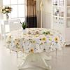 Round Table Cushion Waterproof Tea Table Cloth New Flower Tablecloth  Hotel Restaurant