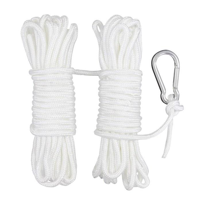 WeBirth Boat Anchor with Usage Guide – 20m Rope (Rope Only) – Red, Blue, Green, Yellow, Black, Purple, White