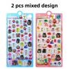 2 Pcs Japanese Style Lucky Cat Drop 3D Relief Stickers Scrapbooking Diy Journal Stationery Sticker Deco School Supplies Gift