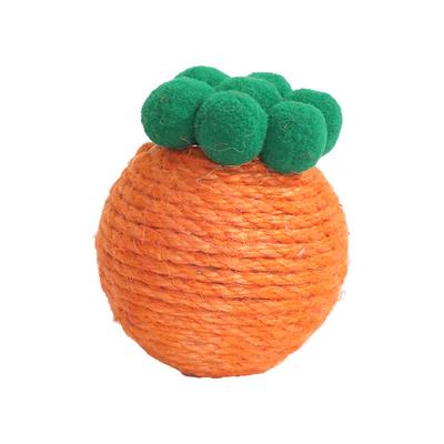 Colored Jute Sounding Cat Toy Polygonum Wood Sisal Lollipop Bell Bite-resistant Claw Pet Toy