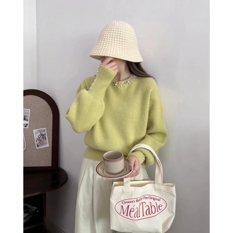 

Новая однотонная трикотажная базовая рубашка с полувысоким воротником женская осенне-зимняя новая свободная внутренняя милая кофта женская One size желто-зеленый