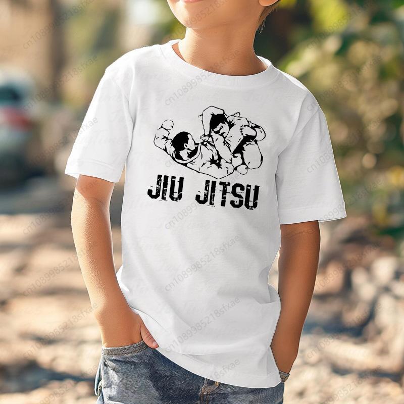 Jiu Jitsu Rashguard Murder Yoga Kid Casual Children Tshirt New Print Girls T Shirt Short Sleeve O-neck Summer Tops T-shirt