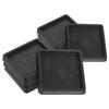 8pcs Anti-Slip Furniture Pads Square Rubber Stoppers Wear-Resistant Floor Protectors For Chairs Sofas Beds Furniture Leg