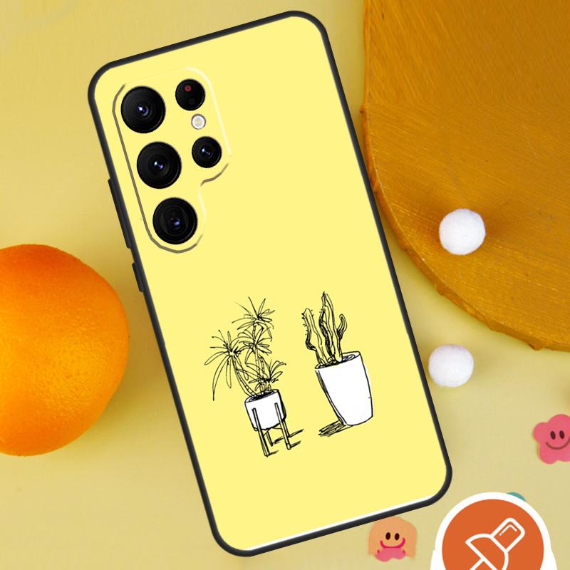 Pflanze Kaktus Handyhülle Für Samsung Galaxy S25 Ultra S24 S22 S21 Ultra S9 S10 S20 Plus S23 FE Funda Hülle