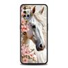 Phone Case For OnePlus 13 12 11 10 9 Pro 9T 13R 12R 10R 9R 9RT 10T 8T 8 Nord 2T CE 2 3 5G N30 Cover Black White Horses Galloping