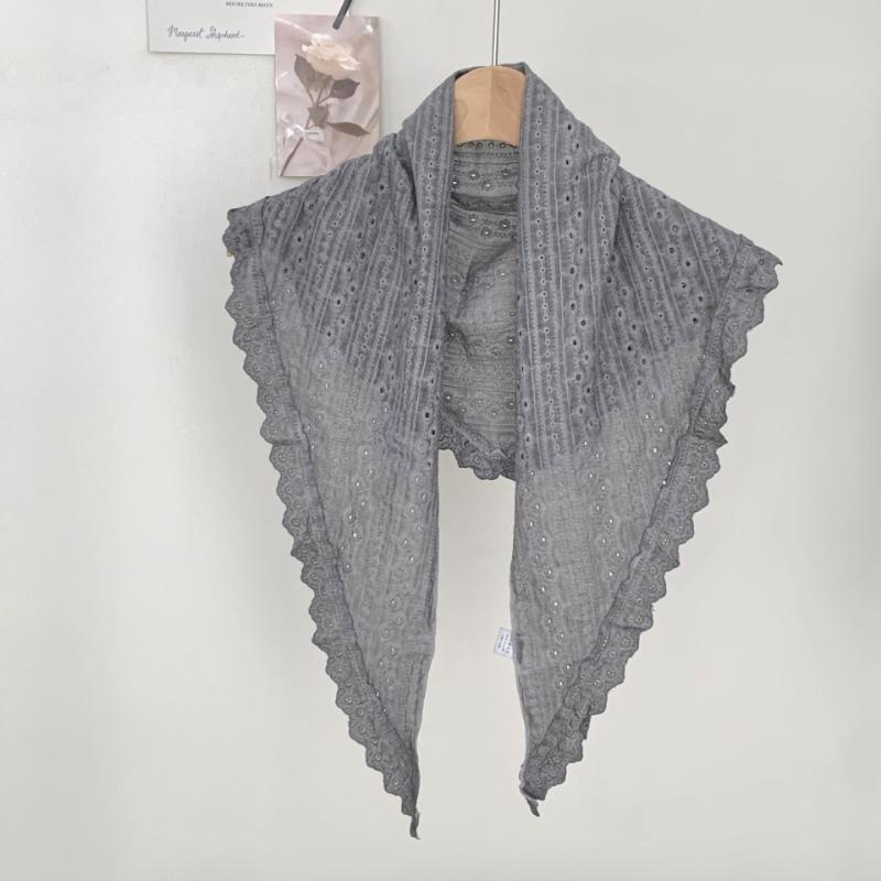 Silk Scarf New Versatile Scarf Solid Color Headscarf Headband Jeans Stacked Silk Scarf Waist Fart Curtain