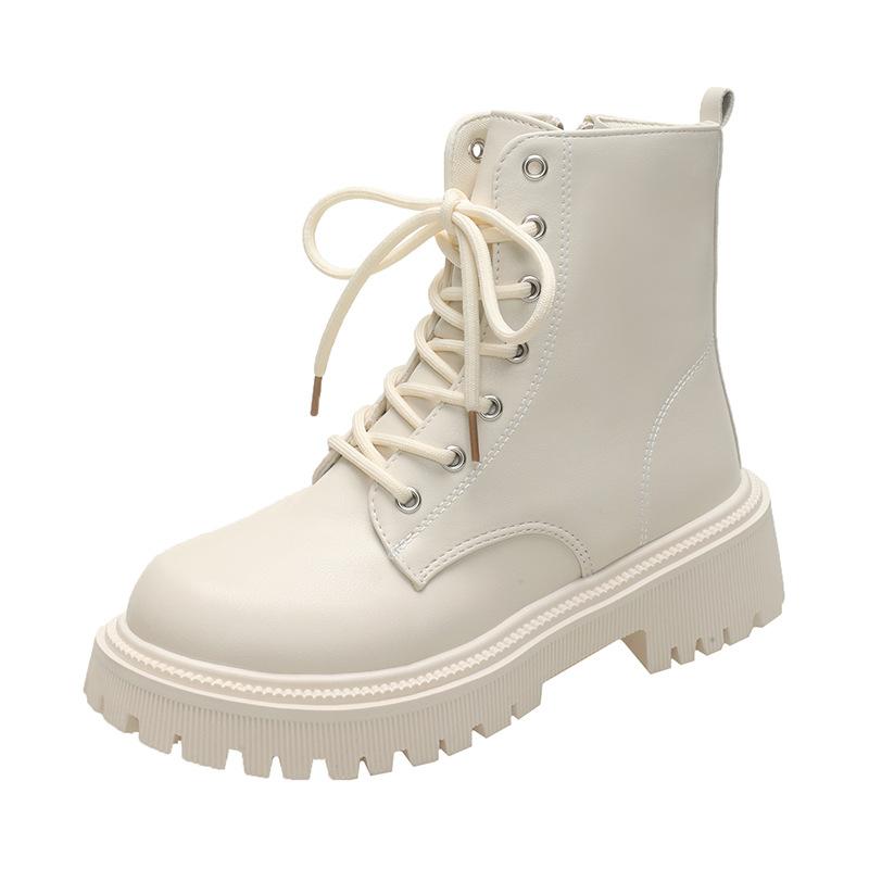 Fashion Round Toe Women's Thick Soled Shoes for Autumn Winter Versatile Warm Non Slip Comfortable Daily Casual Women's Shoes