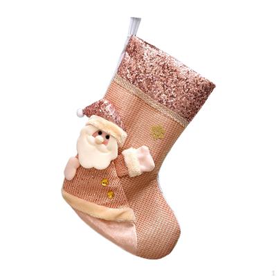 Christmas Stocking Decoration Xmas Decor Classic Hanging Sock for Home