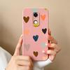 For Redmi Note 5 7 7S 8 9 9S 9T 10 10S 10T K80 Pro Max Plus Phone Cases Fashion Love Heart Pattern Liquid Silicone Protective Covers For Redmi Housing