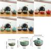 Minimalist 2 in 1 Tea Ceremony Teapot Set Ceramic Mini Travel Teapot with Storage Bag Chinese Teapot Set Outdoor