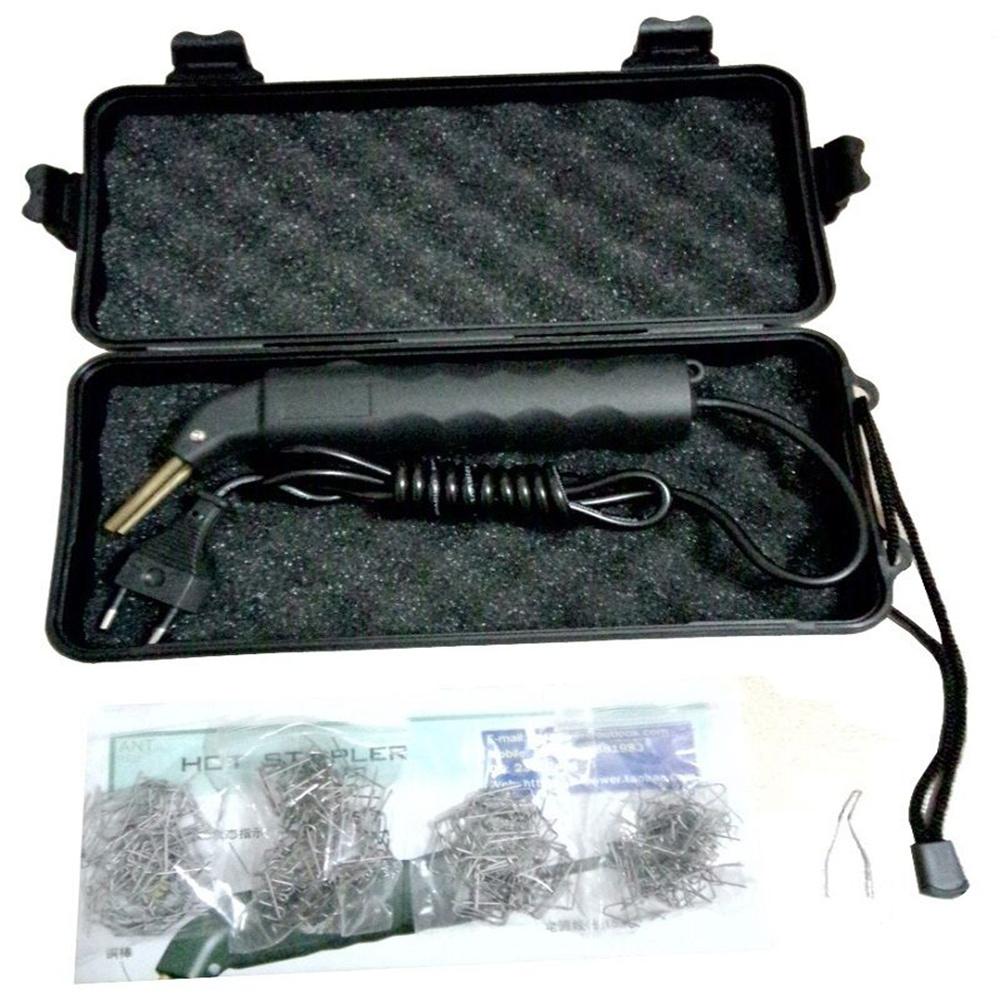 DIY Car Off-Road Bumper Welder Gun Stapler Plastic Repair Kit + 500 Pcs Staple