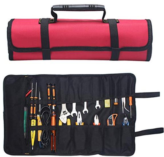 NITONAMI Tool Roll Tool Wrench Roll Tool Storage Pocket with Stopper Bag, Case, Pocket, Holder, Heavy-Duty [1-Year Warranty]