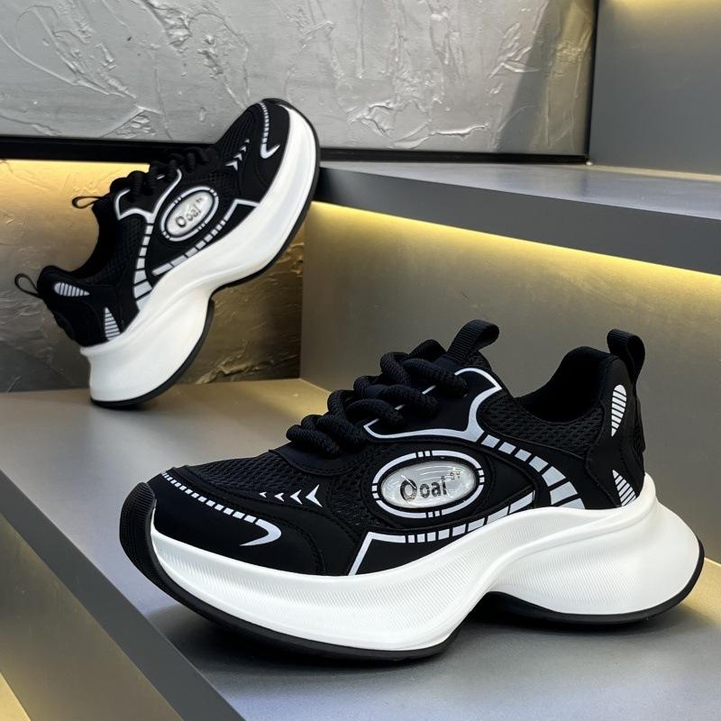

Niche trendy brand men s shoes 2025 summer new thick-soled heightening dad shoes mesh breathable and comfortable sports shoes trendy shoes 44