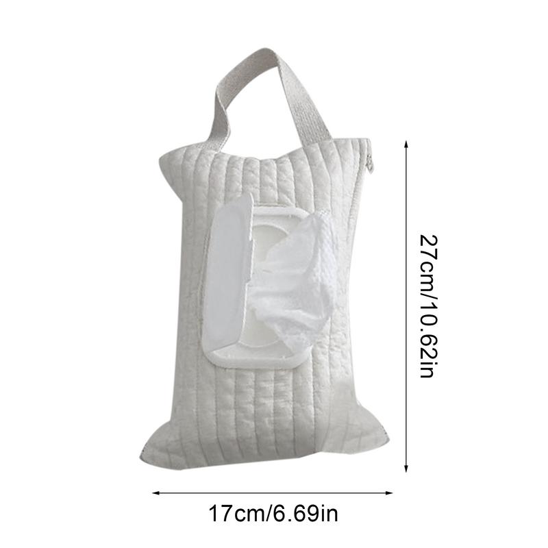 Car Tissue Box Tissues Case Holder Tissue Boxes Holder Stroller Tissue Bags Wet Wipes Paper Storage Organiser Handle Strap