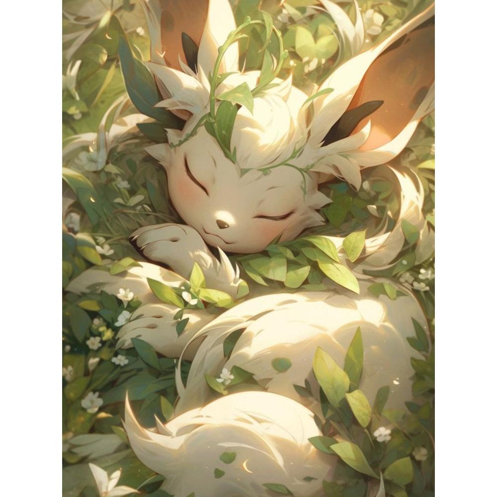 Japanisches Anime Diamant Malset Magischer ElfEevee Gestickter Diamant DIY Mosaik Heimdekoration Kindergeschenk