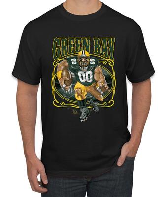 Green Bay GB Fantasy Football Fan T-Shirt Damen Herren Sport T-Shirt